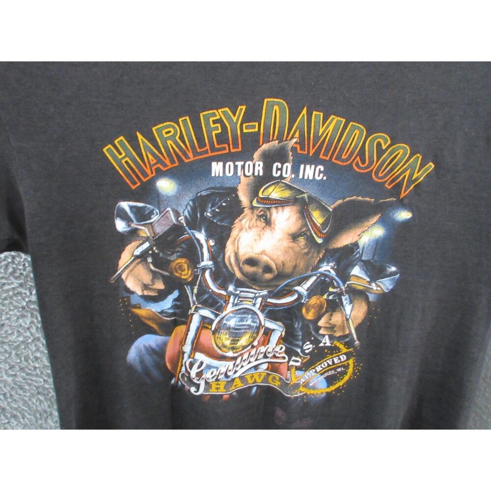 Vintage 1989 Harley-Davidson 3D Emblem Pig "Genuine Hawg" SPEEDWAY Oak Creek WI